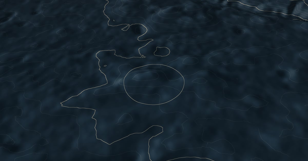 Terrain around Tomaj & Dutovlje, with contour lines